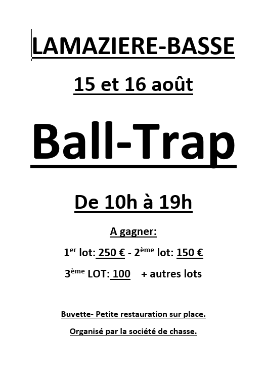 Ball trap Lamazière-Basse