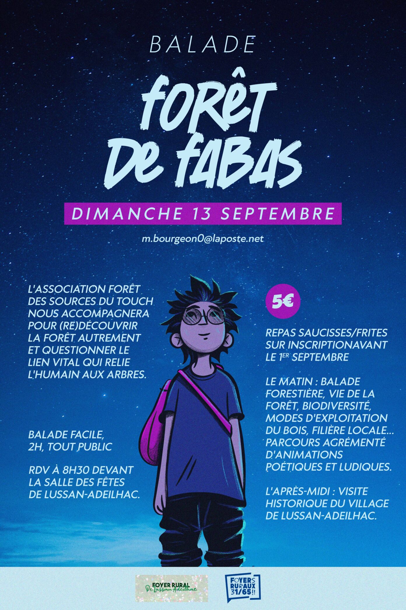 BALLADE EN FORÊT DE FABAS  Lussan-Adeilhac