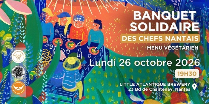 Banquet solidaire des chefs nantais Little Atlantique Brewery / LAB Nantes