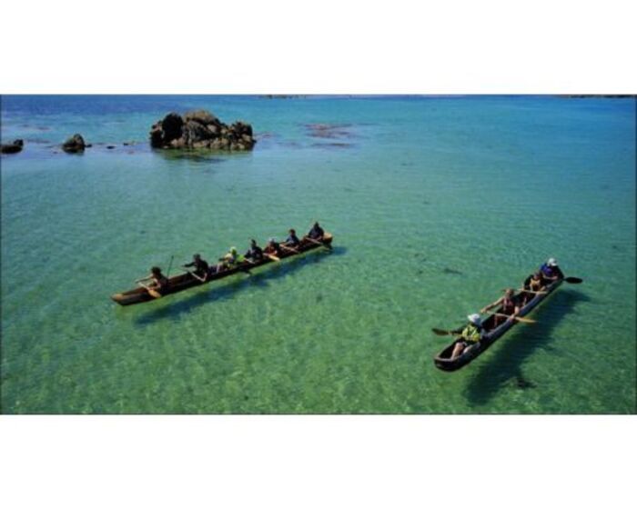 Baptême en pirogue, Musée archéologique du lac de Paladru, Villages du Lac de Paladru
