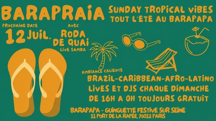BARAPRAIA – Sunday Tropical vibes au Barapapa ! Le Barapapa Paris