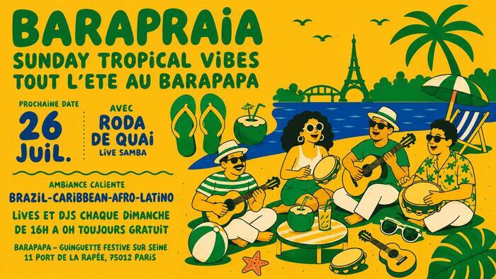BARAPRAIA – Sunday Tropical vibes au Barapapa ! Le Barapapa Paris