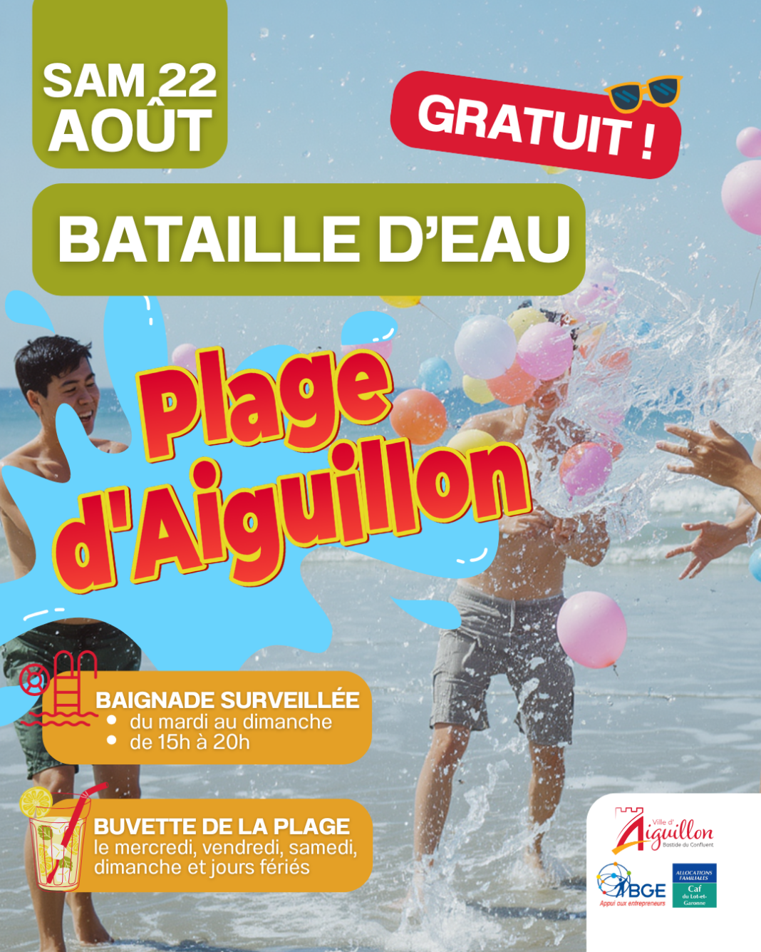BATAILLE D’EAU GEANTE Aiguillon