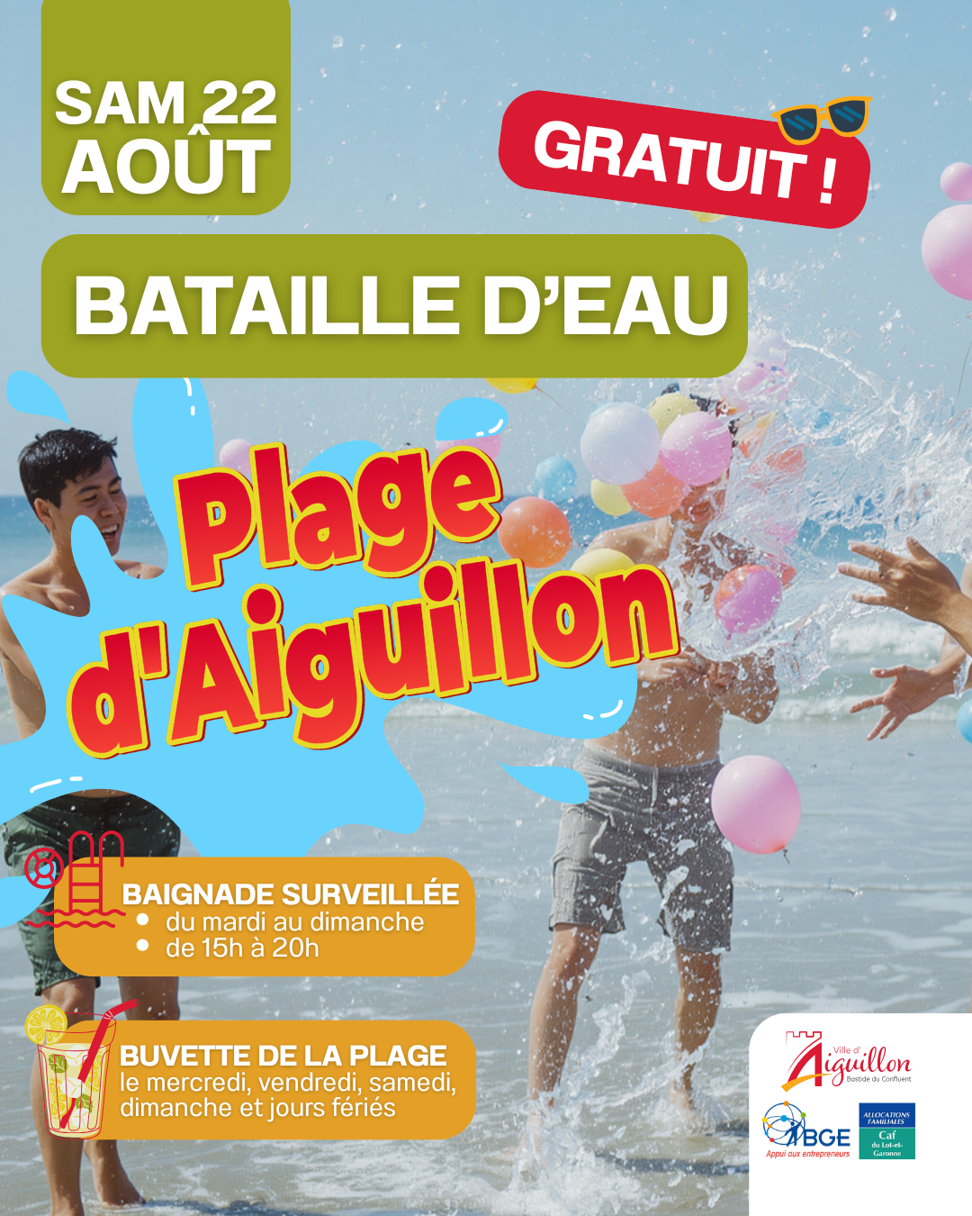 BATAILLE D’EAU GEANTE Aiguillon
