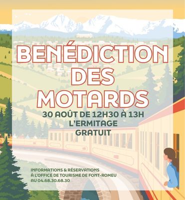 BÉNÉDICTION DES MOTARDS Font-Romeu-Odeillo-Via