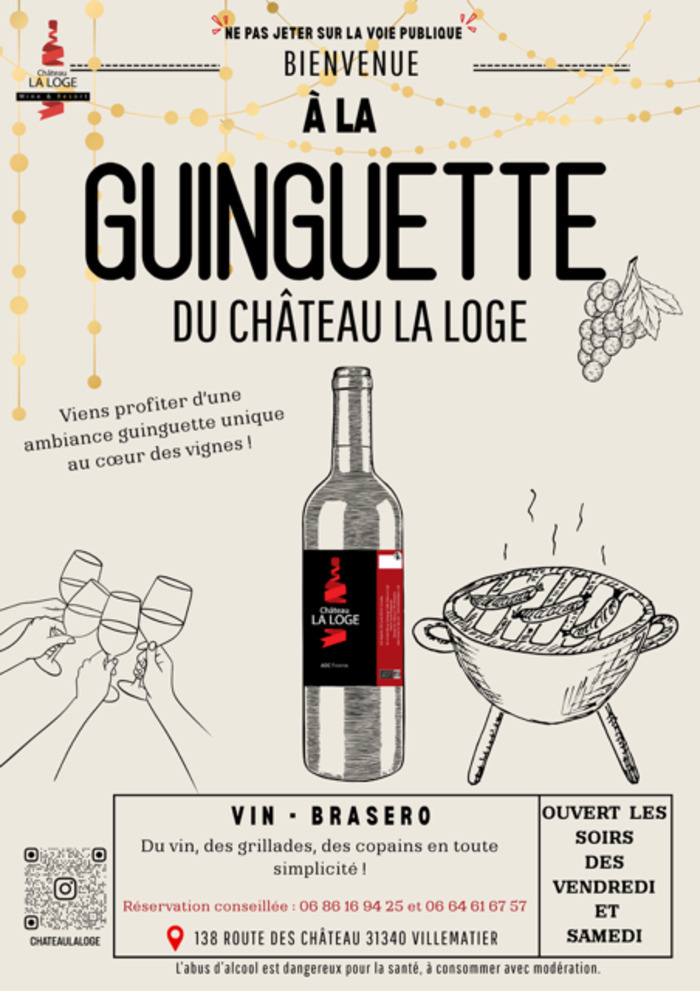 Bienvenue à la Guinguette du Château La Loge, château la loge, Villematier