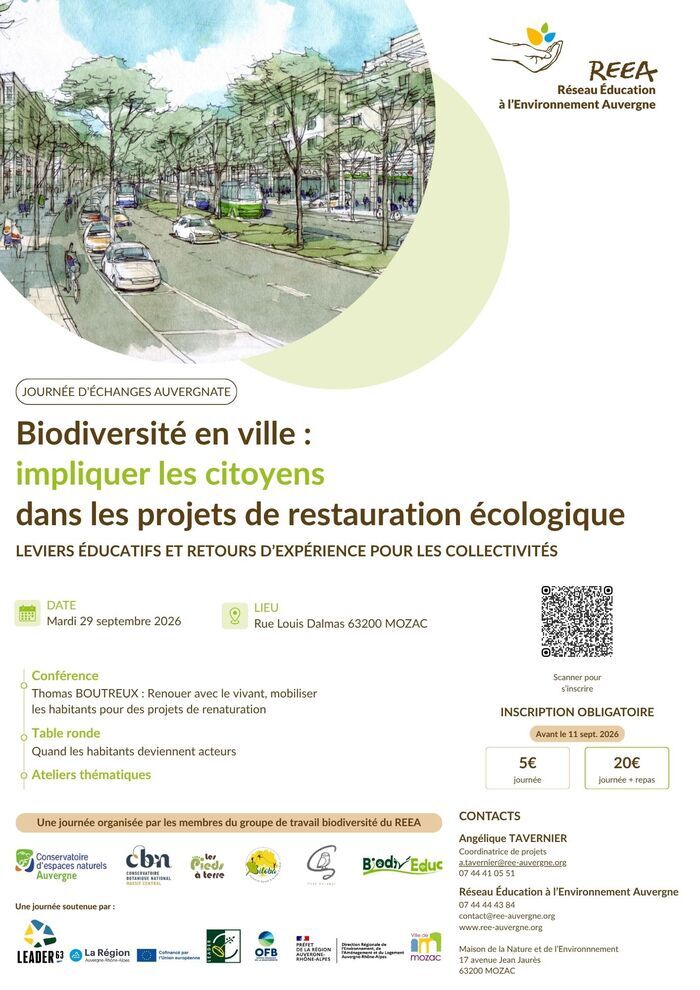 Biodiversité en ville : impliquer les citoyens dans les projets de restauration écologique, L’Arlequin, Mozac