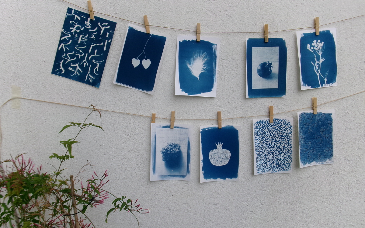 Bleu de travail - initiation à la technique du cyanotype Bibliothèque Forney  Paris