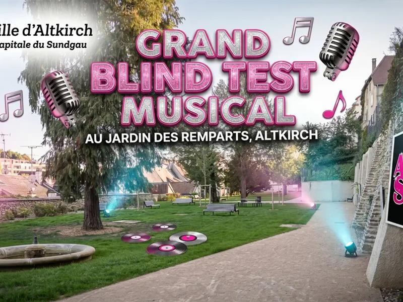 Blind test dans le jardin des remparts Altkirch