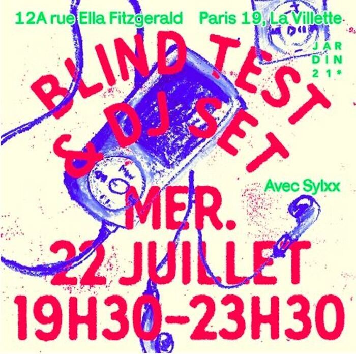 Blind test musical & DJ set ᰔᩚ, Jardin 21, Paris
