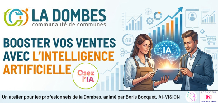 Booster vos ventes avec l’Intelligence Artificielle, Communauté de Communes de la Dombes, Châtillon-sur-Chalaronne