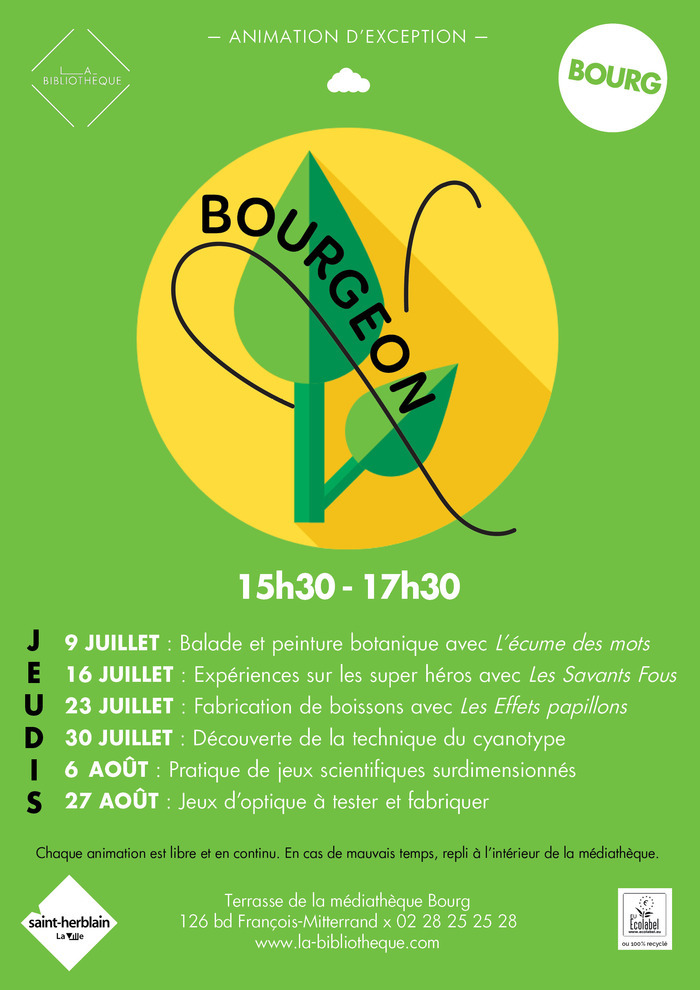 Bourgeon – Jeux d’optique, Médiahèque Bourg, Saint-Herblain