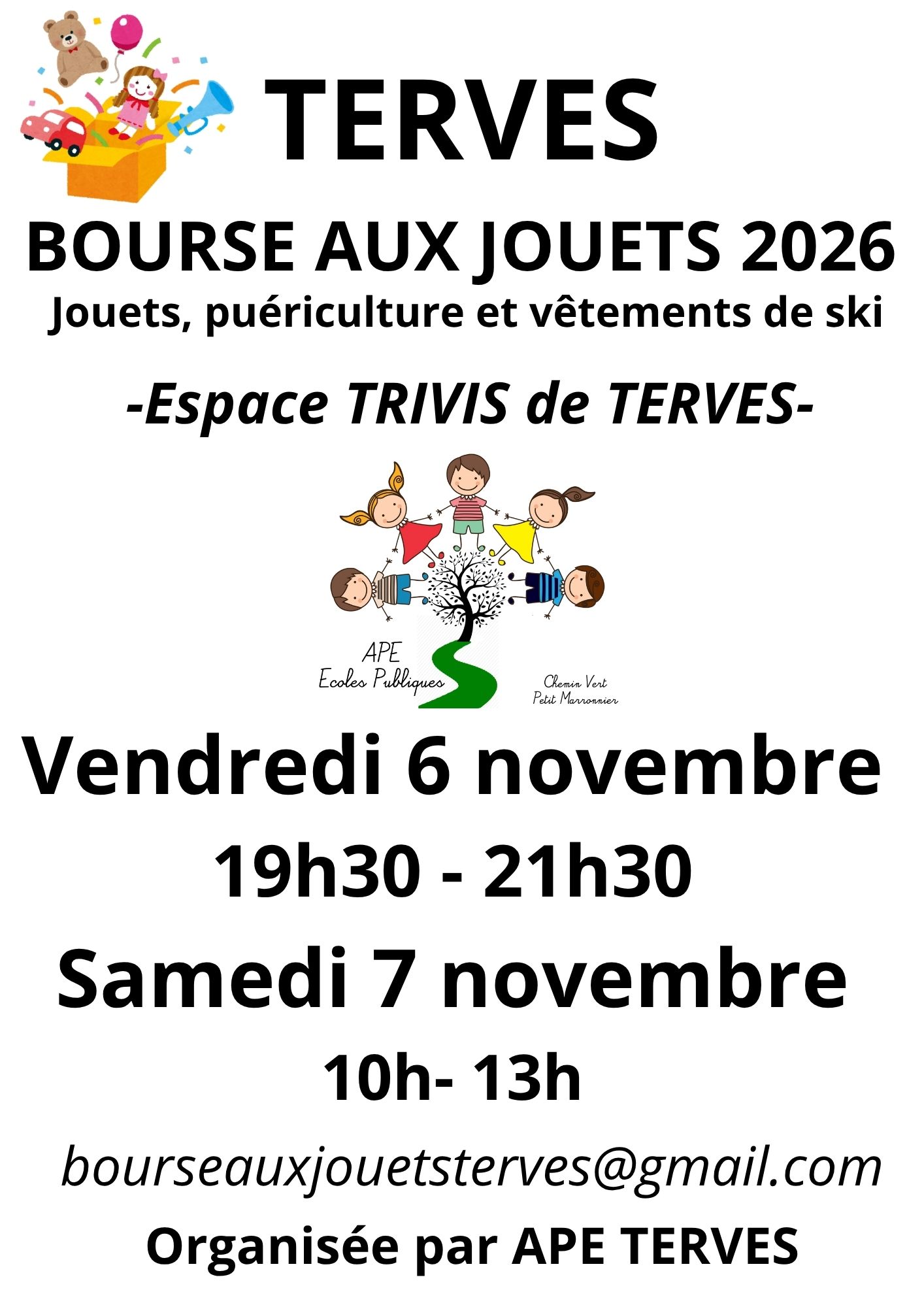 Bourse aux jouets Espace Trivis Bressuire 2026-11-06