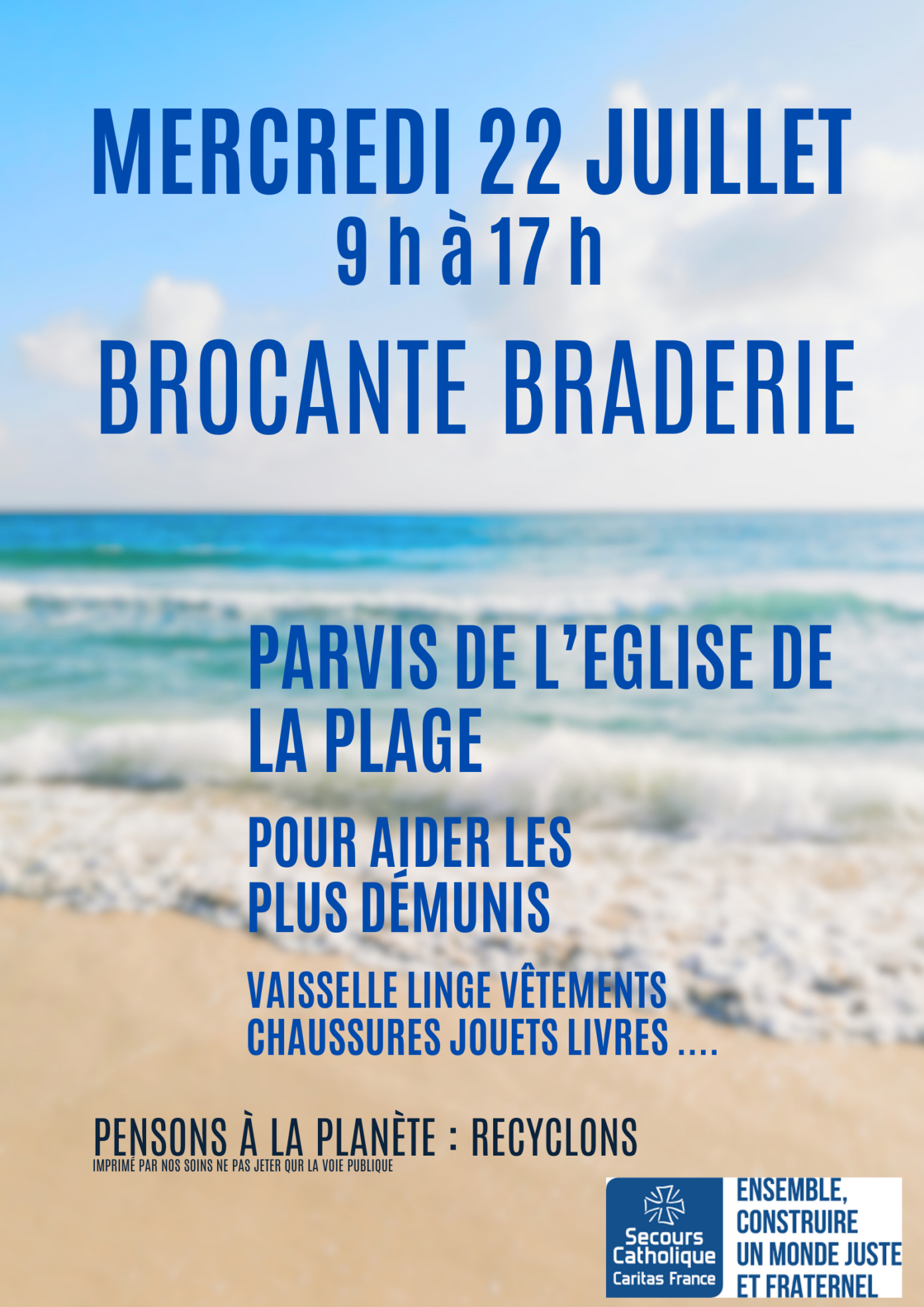 Braderie brocante secours catholique Mimizan