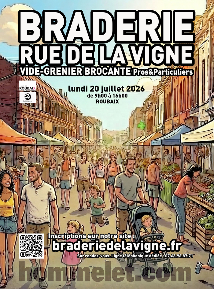 Braderie de la Vigne 2026, rue de la vigne, Roubaix