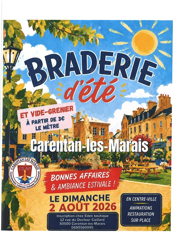 Braderie d’été et vide-greniers Carentan-les-Marais