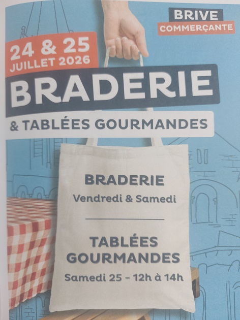 Braderie & tablées gourmandes Brive-la-Gaillarde