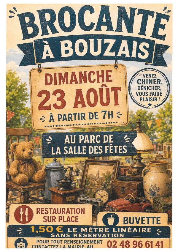 Brocante à Bouzais  Bouzais