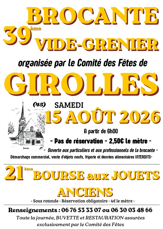 Brocante & Bourse aux jouets anciens  Girolles