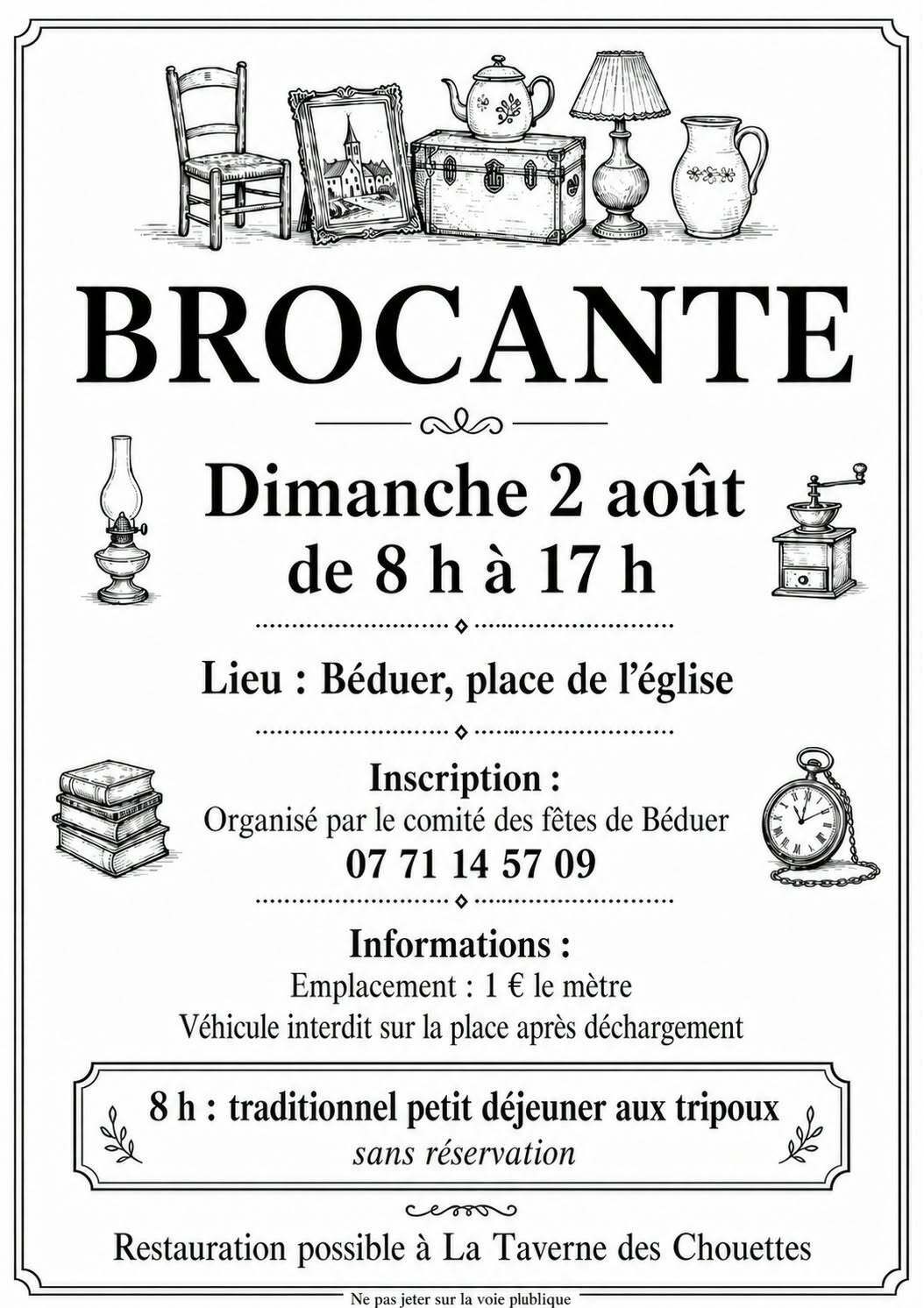 Brocante, vide-greniers à Béduer Béduer