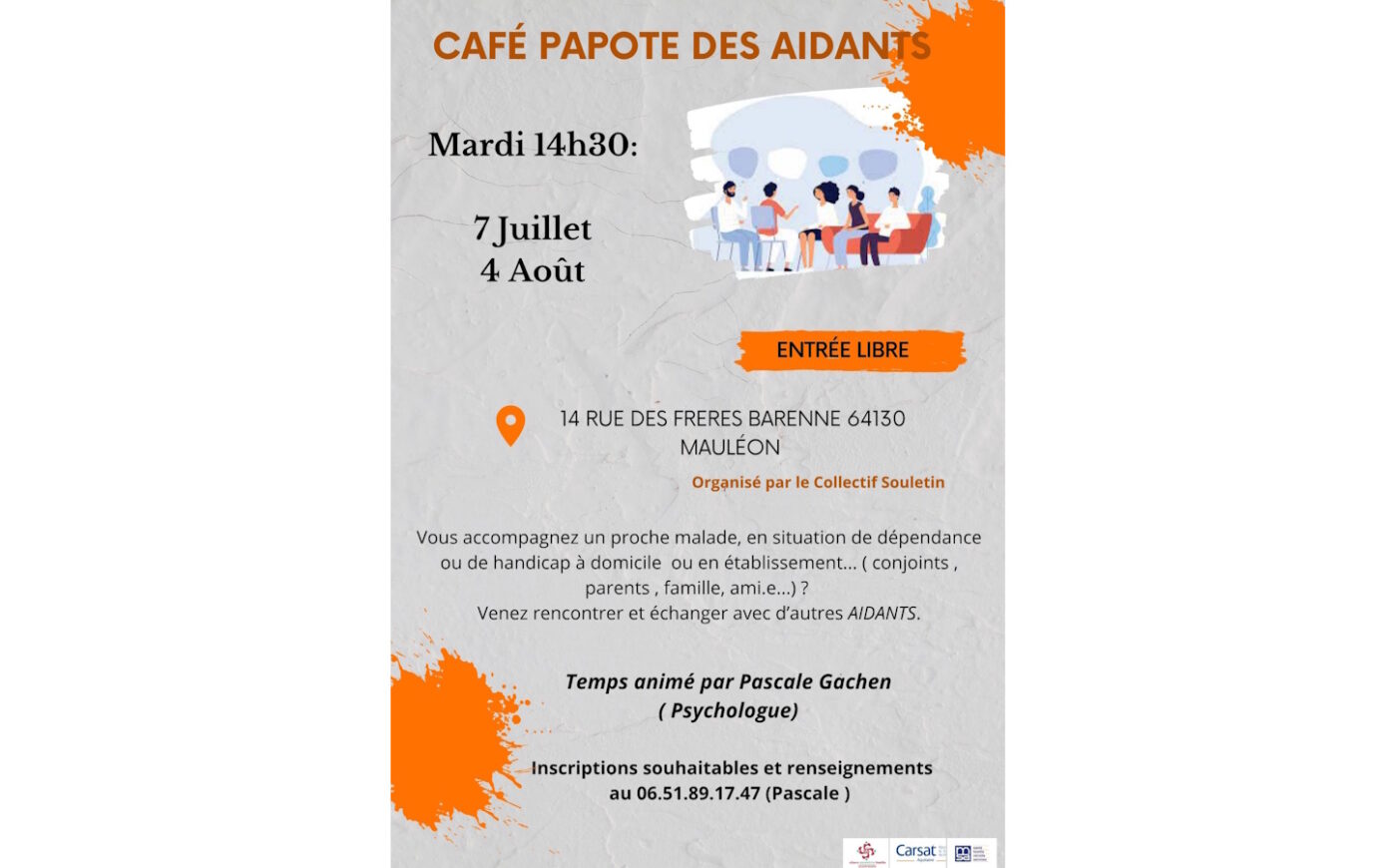 Café papote des aidants  Mauléon-Licharre