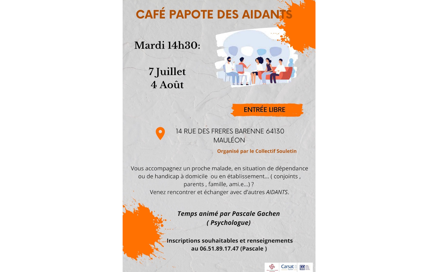 Café papote des aidants  Mauléon-Licharre