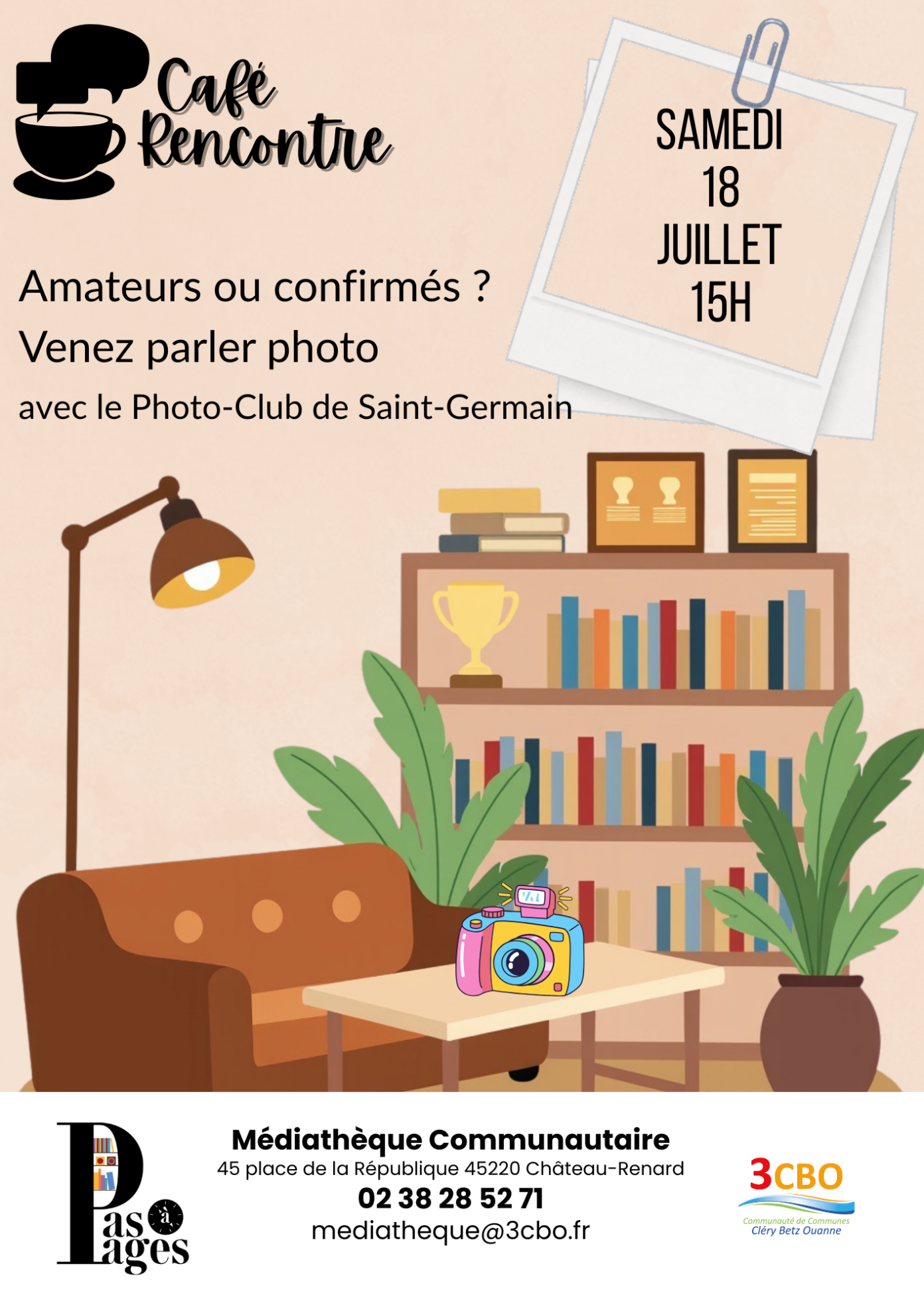 Café-rencontre avec Le Photo-club de Saint-Germain-des-prés Château-Renard