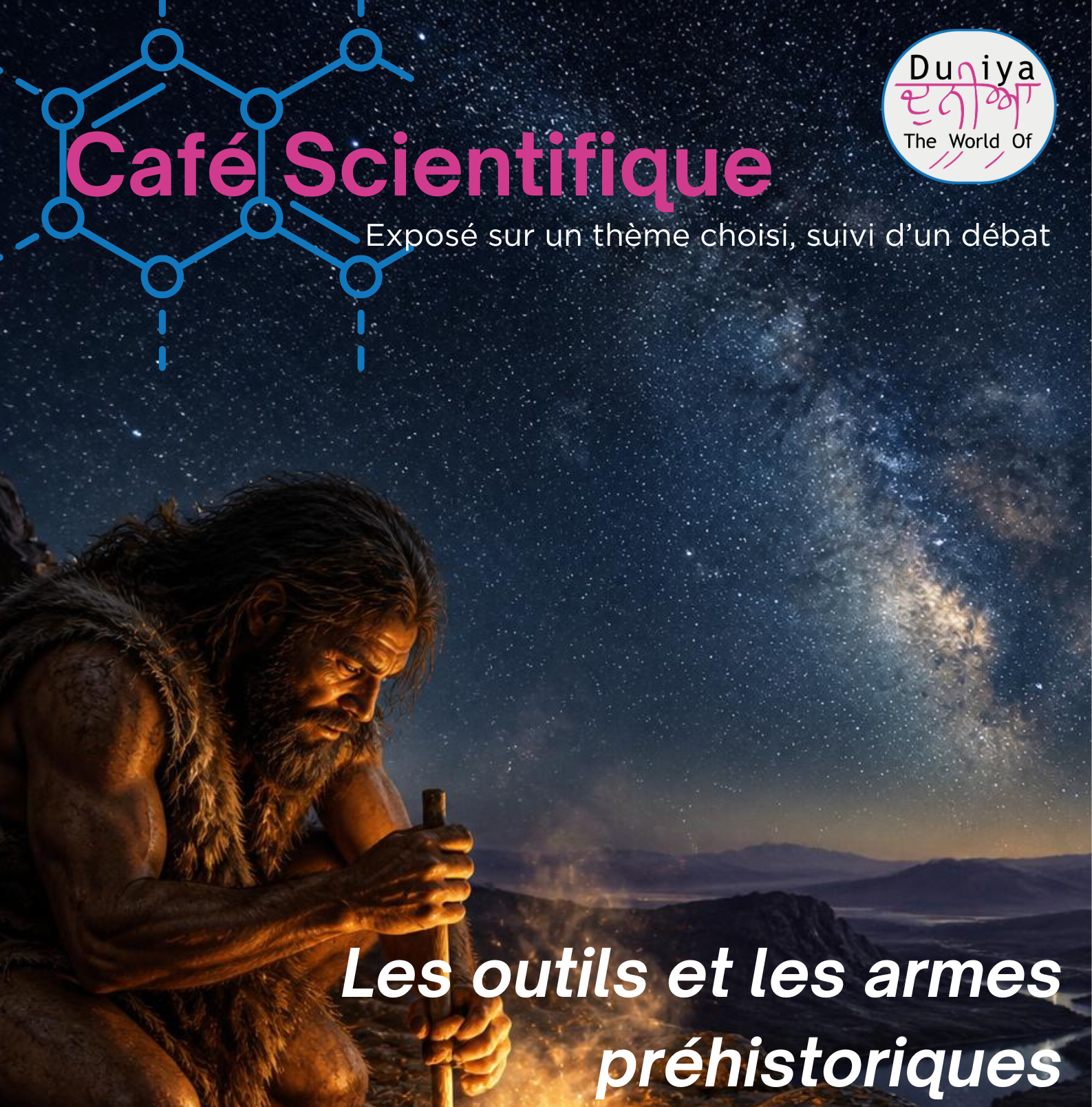 CAFÉ SCIENTIFIQUE LES OUTILS ET LES ARMES PRÉHISTORIQUES 128 Avenue Saint-Germier Muret 2026-09-16