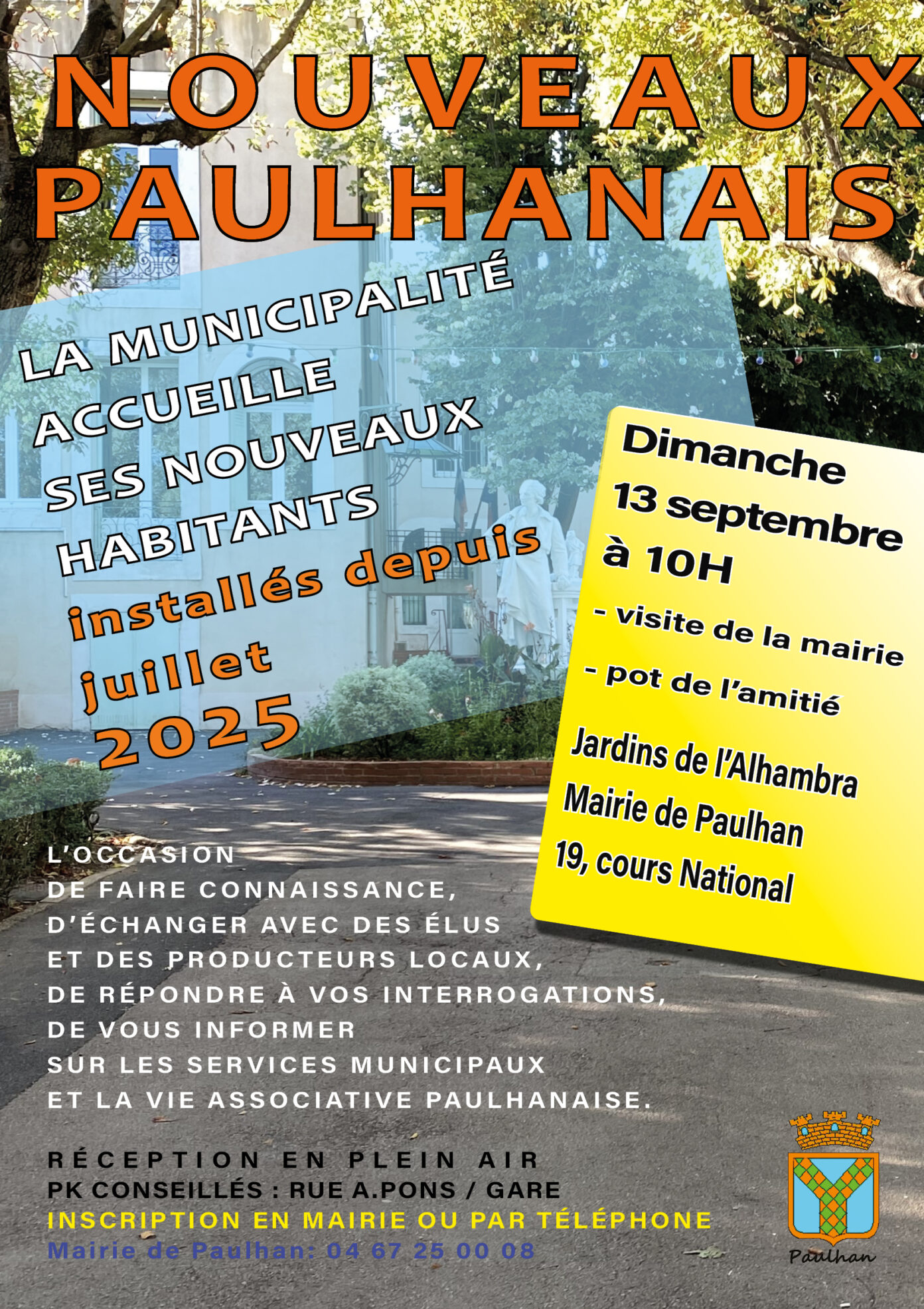 CEREMONIE ACCUEIL NOUVEAUX PAULHANAIS Paulhan