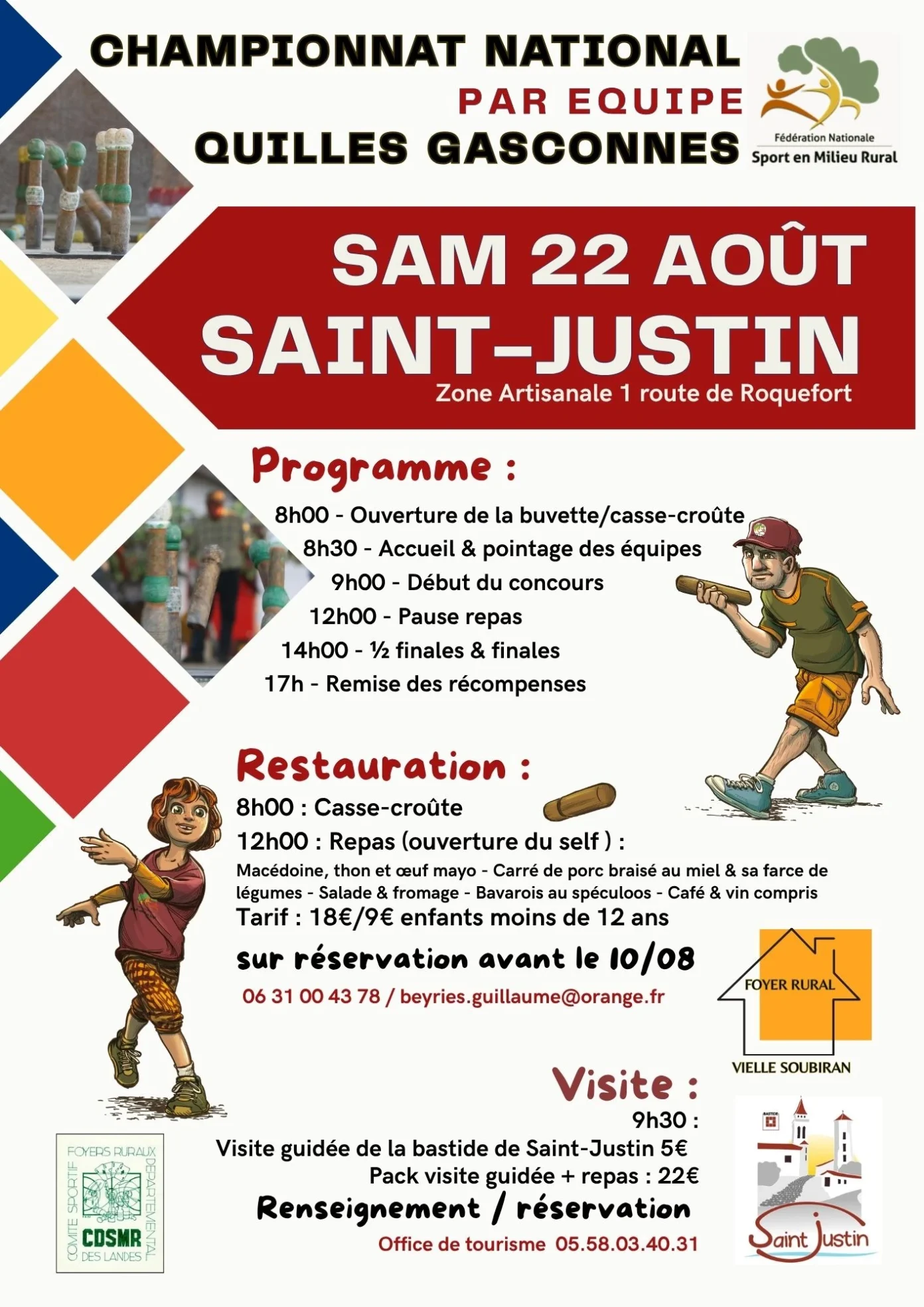 Championnat de France des Quilles Zone Artisanale Saint-Justin