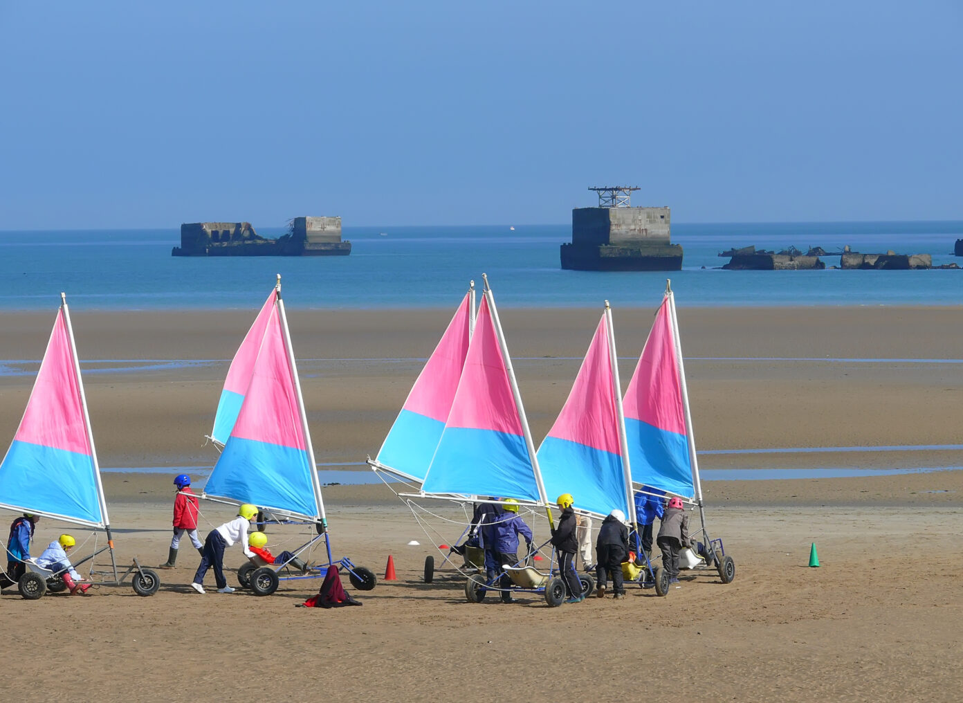 Championnat d&rsquo;Europe de char à voile à Asnelles  Asnelles