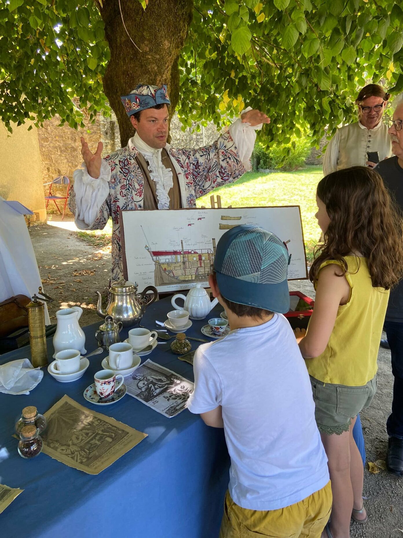 Présentation d’un métier ancien au château de Loyat