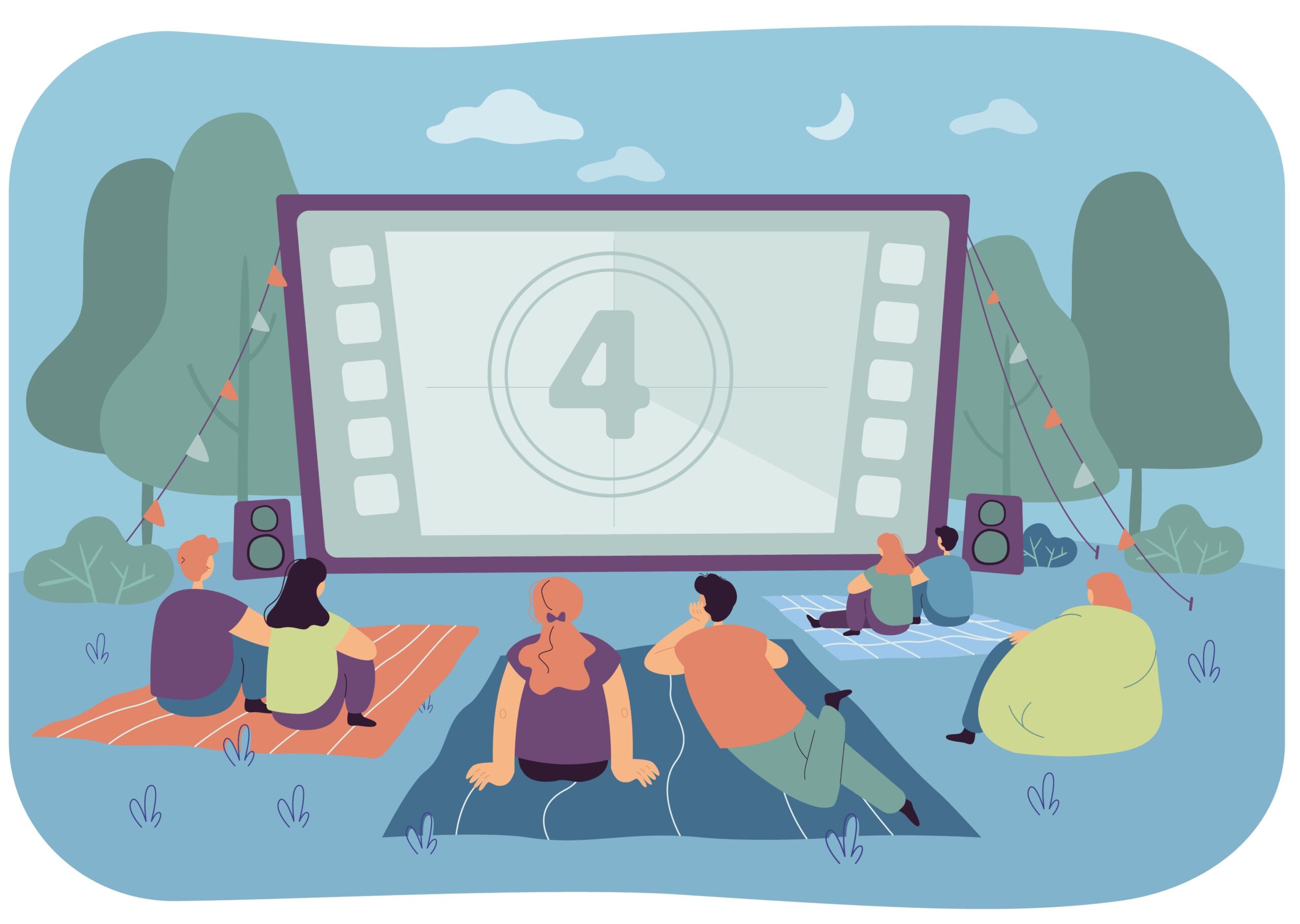 Ciné en plein air Flow