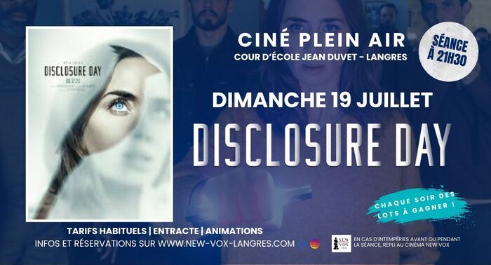 Ciné Plein Air : « Disclosure Day », Le New Vox, Langres