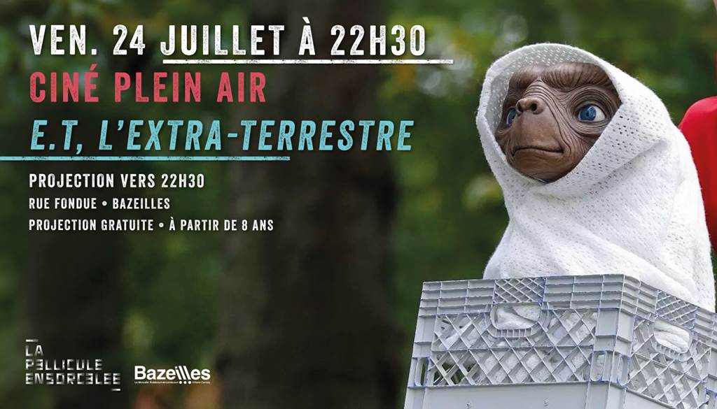 Ciné plein air E.T, L’extra-terrestre Bazeilles