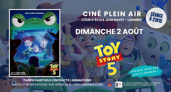 Ciné Plein Air : « Toy Story 5 », Le New Vox, Langres