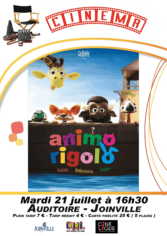 Cinéma à l&rsquo;auditoire Animo Rigolo  Joinville