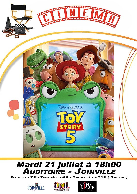 Cinéma à l’auditoire Toy Story 5 Joinville