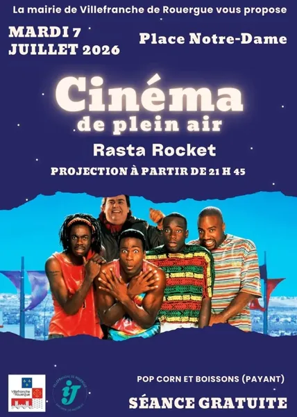 Cinéma de plein air Rasta Rocket Villefranche-de-Rouergue