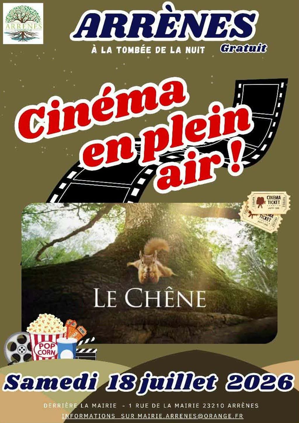 Cinéma en Plein Air Arrènes