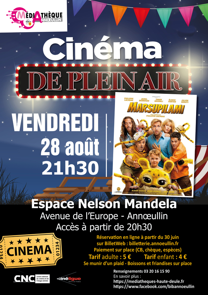 Cinéma en plein air, Espace Mandela – Annoeullin, Annœullin
