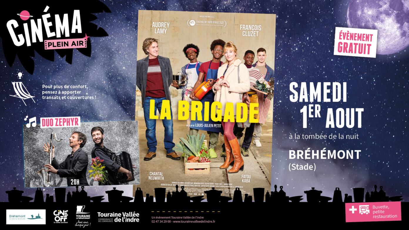 Cinéma en plein air La Brigade  Bréhémont