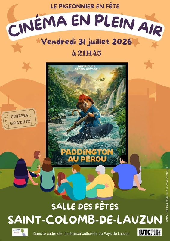 Cinéma en plein air Salle des fêtes Saint-Colomb-de-Lauzun