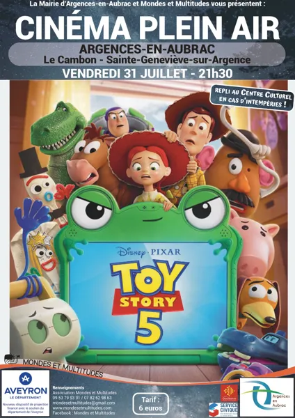 Cinéma en plein air Toy Story 5 Argences en Aubrac  Argences en Aubrac