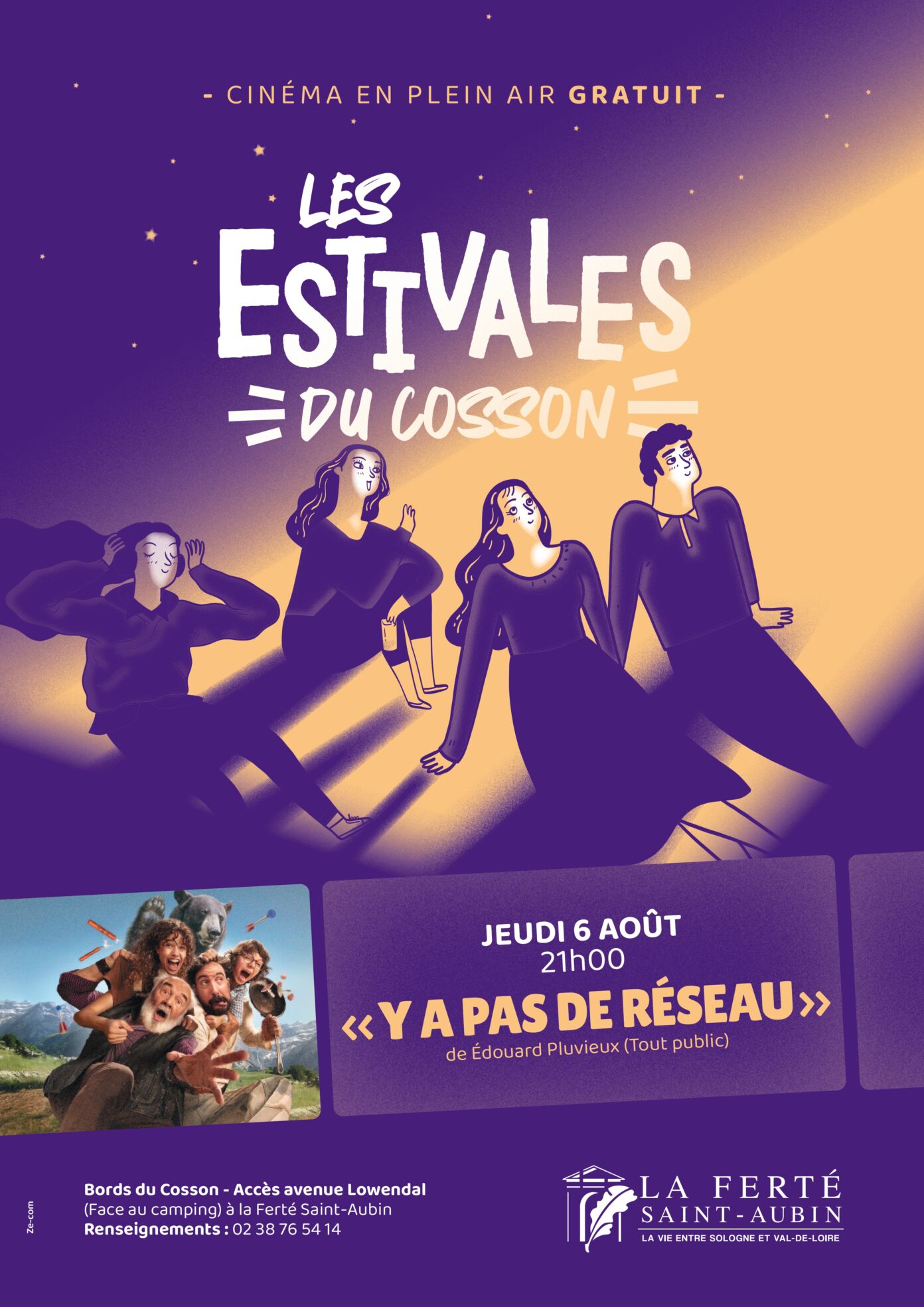 Cinéma en plein air • Les Estivales du Cosson La Ferté-Saint-Aubin
