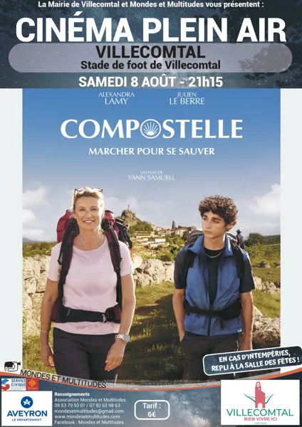 Cinéma plein air Compostelle Villecomtal