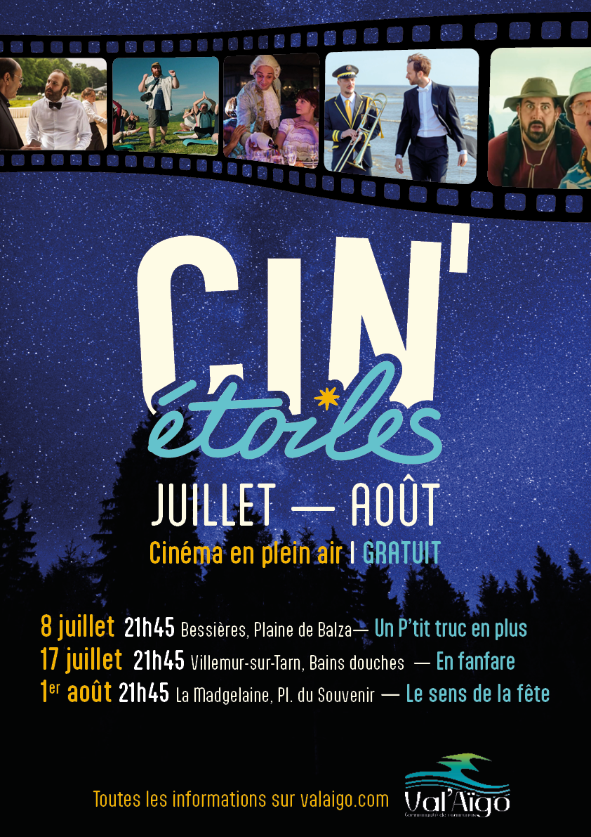 CIN’ÉTOILES LA MAGDELAINE SUR TARN Place du Souvenir La Magdelaine-sur-Tarn