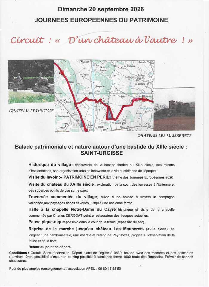Circuit : « D’un château à l’autre ! », Village de Saint-Urcisse, Saint-Urcisse