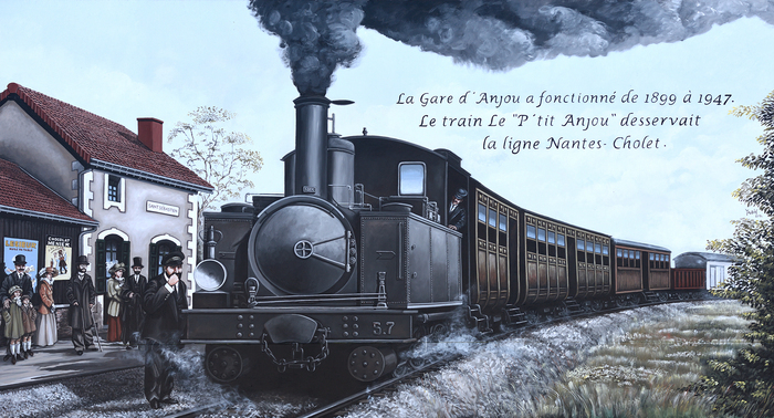 Circuit pédestre commenté des peintures murales, Médiathèque, Saint-Sébastien-sur-Loire