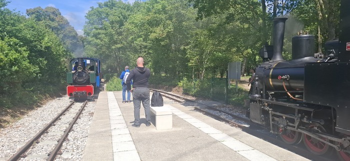 Circulations de trains sur la ligne en voie de soixante, Chemin de Fer des Chanteraines, Villeneuve-la-Garenne